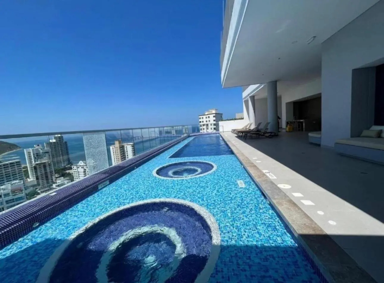 Lujoso Apartamento Vista Al Mar Santa Marta  Colombia
